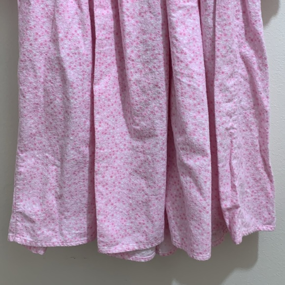 Toddler Girls smocked puffy sleeve Star print flannel cottage core prairie gown - Picture 5 of 9